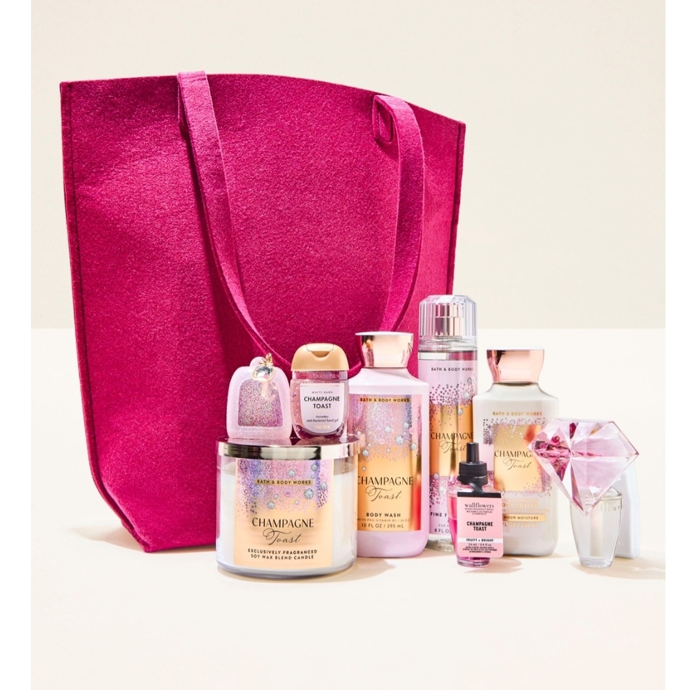 Bath & Body Works Champagne Toast Iconic 9-piece Bundle Gift Set